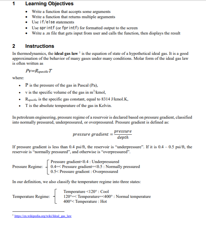 Solved 1 Learning Objectives Write a function that accepts | Chegg.com