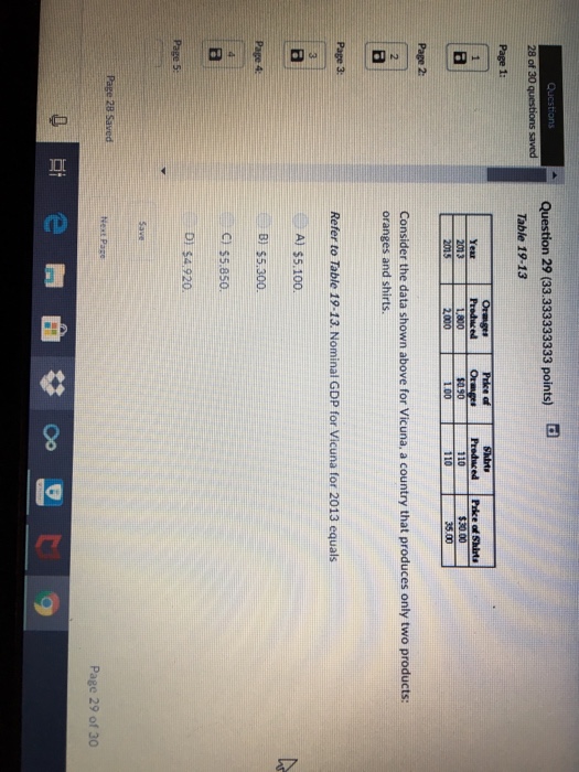 Solved d Question 29 (33.333333333 points) 28 of 30 saved | Chegg.com