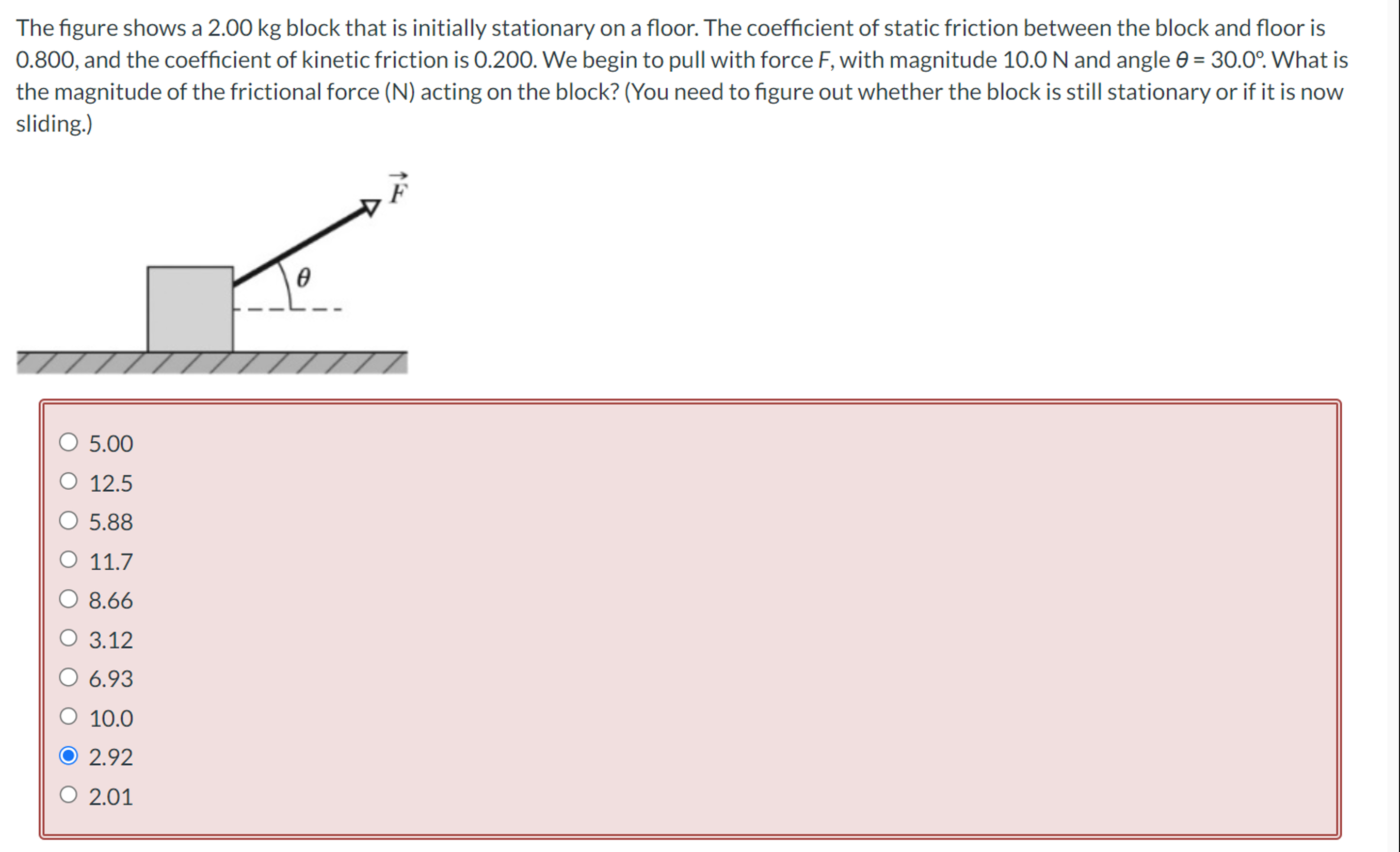 Solved The Figure Shows A 2 00kg ﻿block That Is Initially