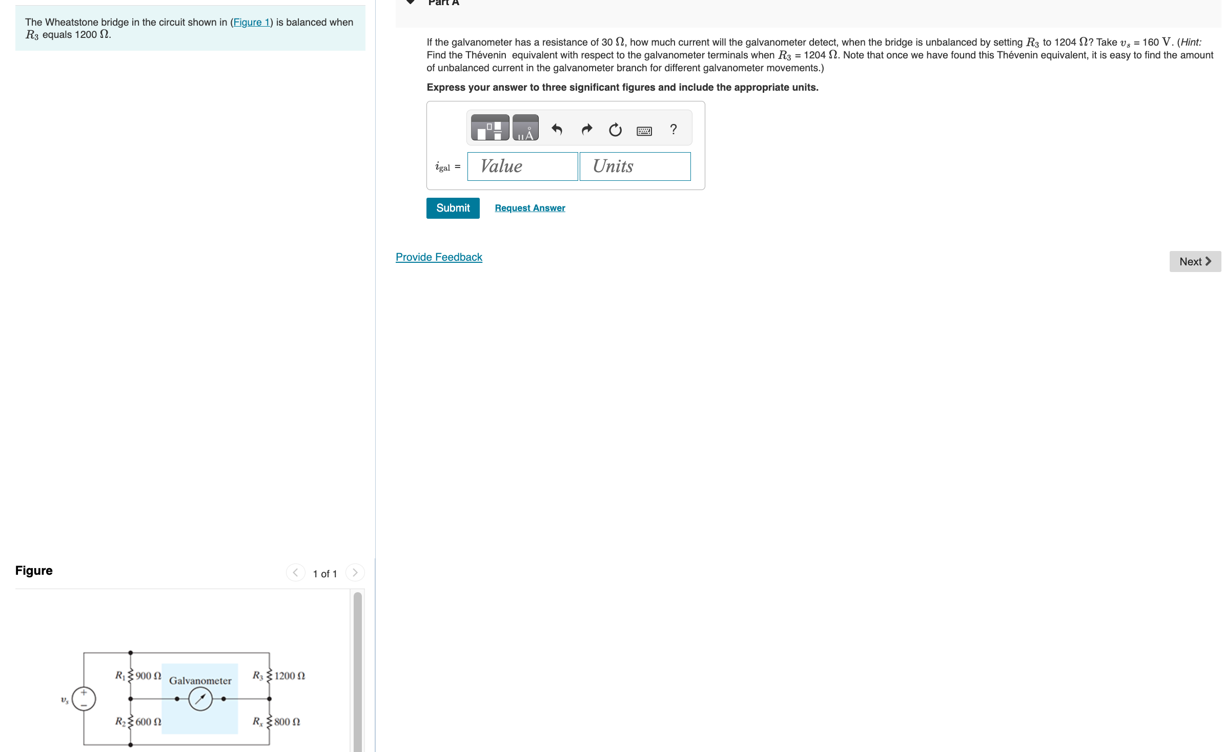 Solved The Wheatstone bridge in the circuit shown in (Figure | Chegg.com