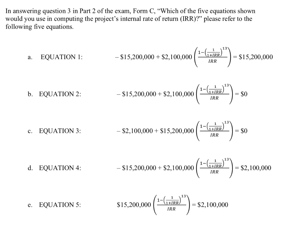 Solved . Questions 1 – 5 are all based on the following | Chegg.com