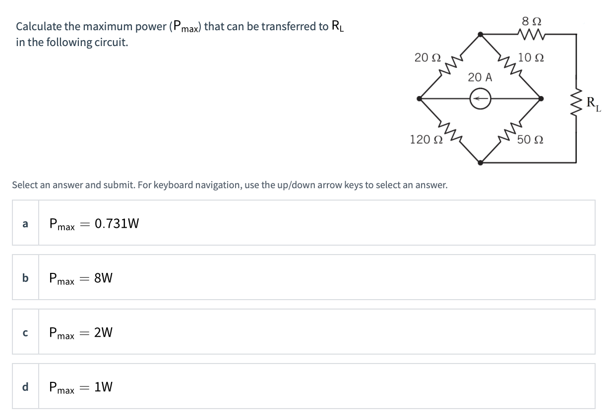 Solved Calculate the maximum power ( Pmax ) ﻿that can be