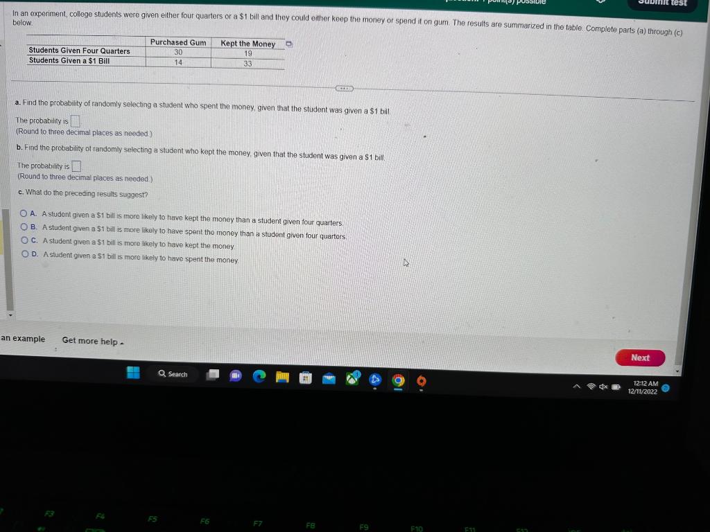 Solved a. Find the probabiity of randomly selecting a | Chegg.com