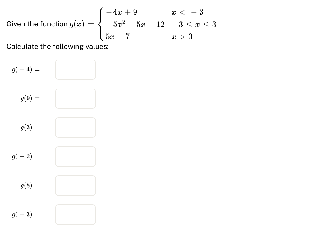 Solved Given the function | Chegg.com