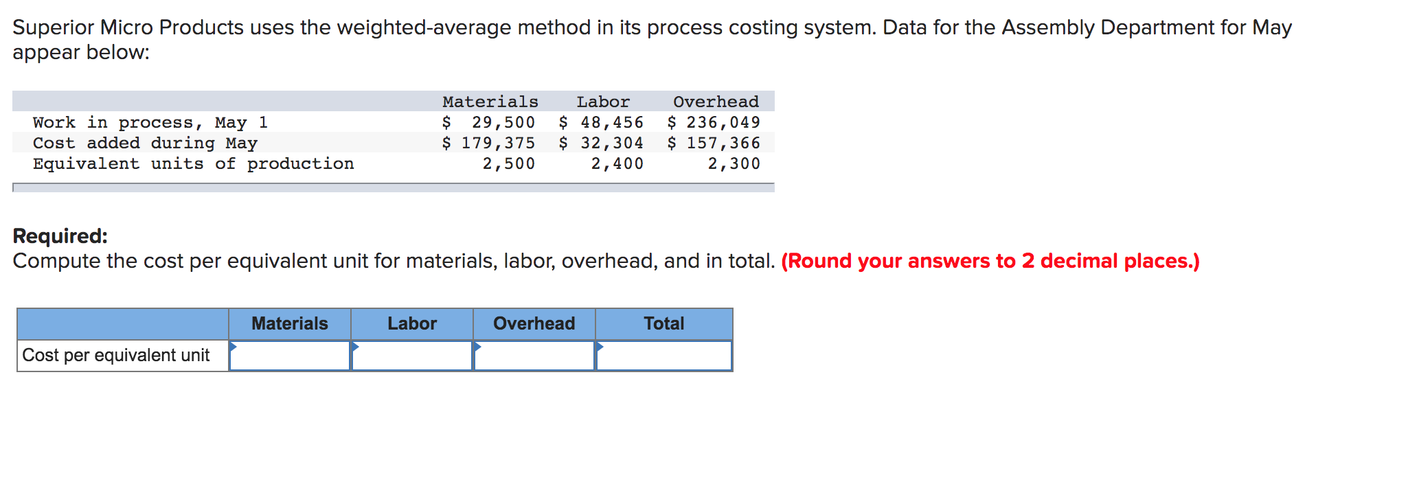 Solved Clonex Labs, Inc., uses the weighted average method | Chegg.com