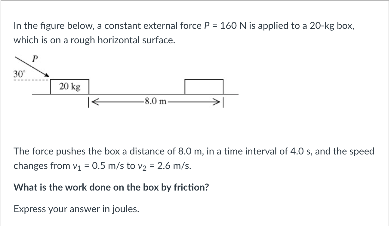 Solved In The Figure Below, A Constant External Force P = | Chegg.com