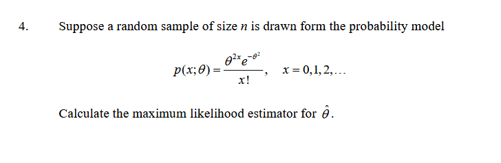Solved Suppose a random sample of size n is drawn form the | Chegg.com