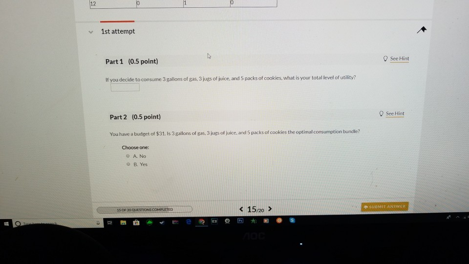 Solved 15 Question (1point) a See page 514 Assume you can | Chegg.com