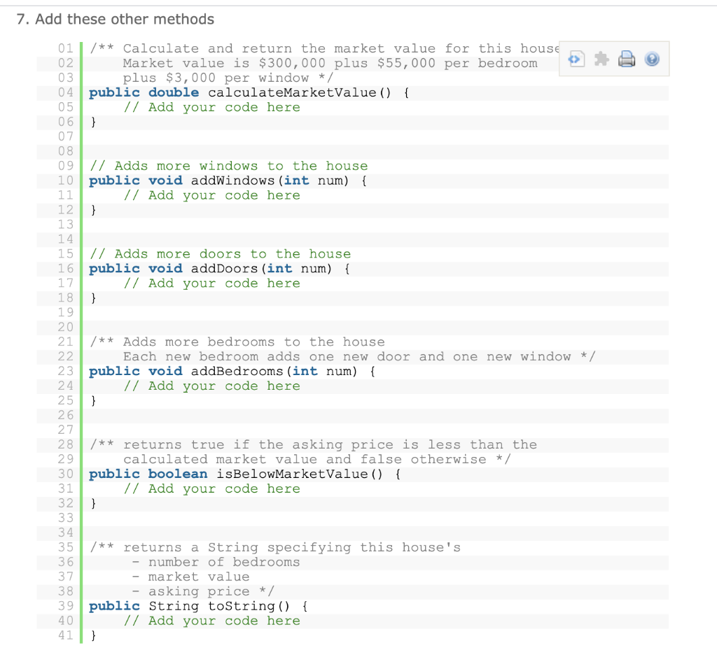 Solved Write a House Class With User Input 1. Create a new | Chegg.com