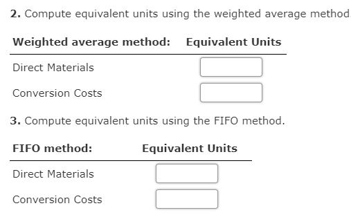 Solved Weighted Average Method Fifo Method Physical Flow Chegg