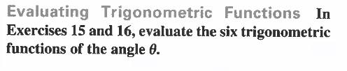 Solved (b)Evaluating Trigonometric Functions In Exercises 15 | Chegg.com