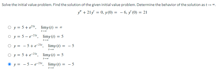 Solved Solve The Initial Value Problem Find The Solution Of Chegg