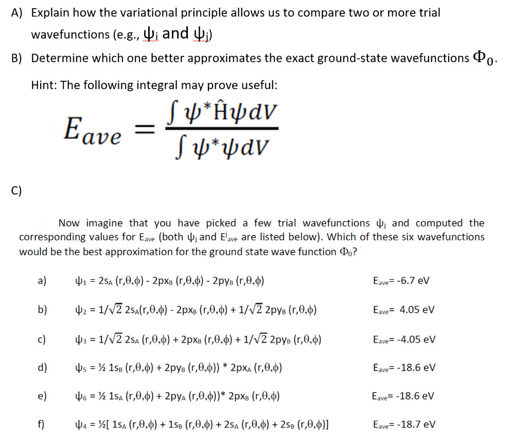 Solved Topic on Variational Principle in Quantum Mechanics