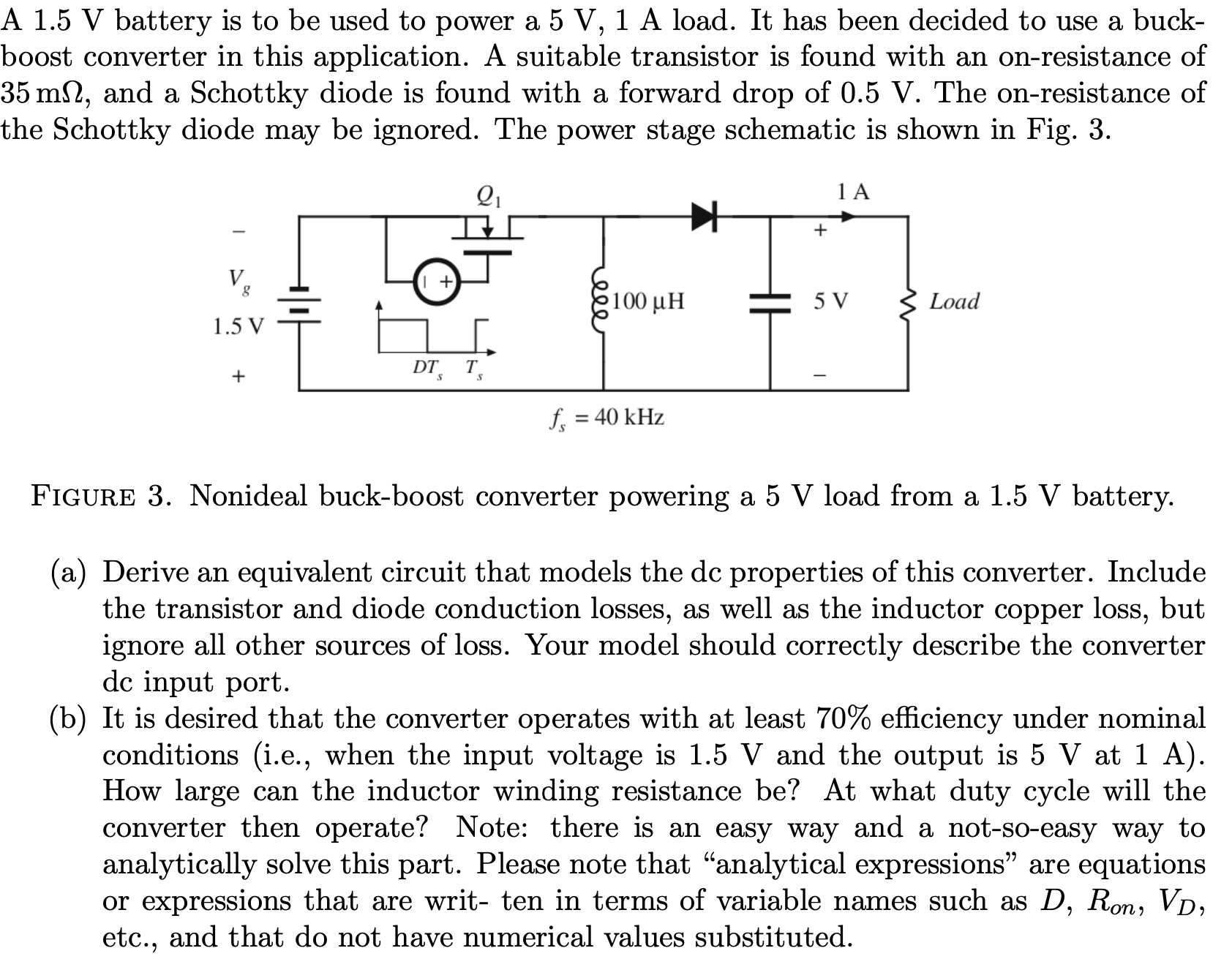 solved-a-1-5-v-battery-is-to-be-used-to-power-a-5-v-1-a-chegg