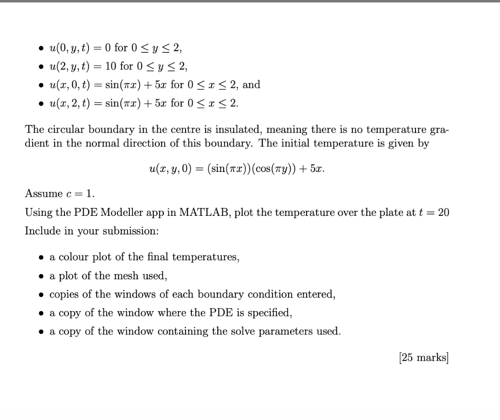 Solved 320 Ә?u + 4. Consider the steady state heat on a | Chegg.com