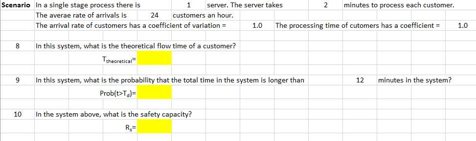 Solved Scenario In a single stage process there is 1 server. | Chegg.com