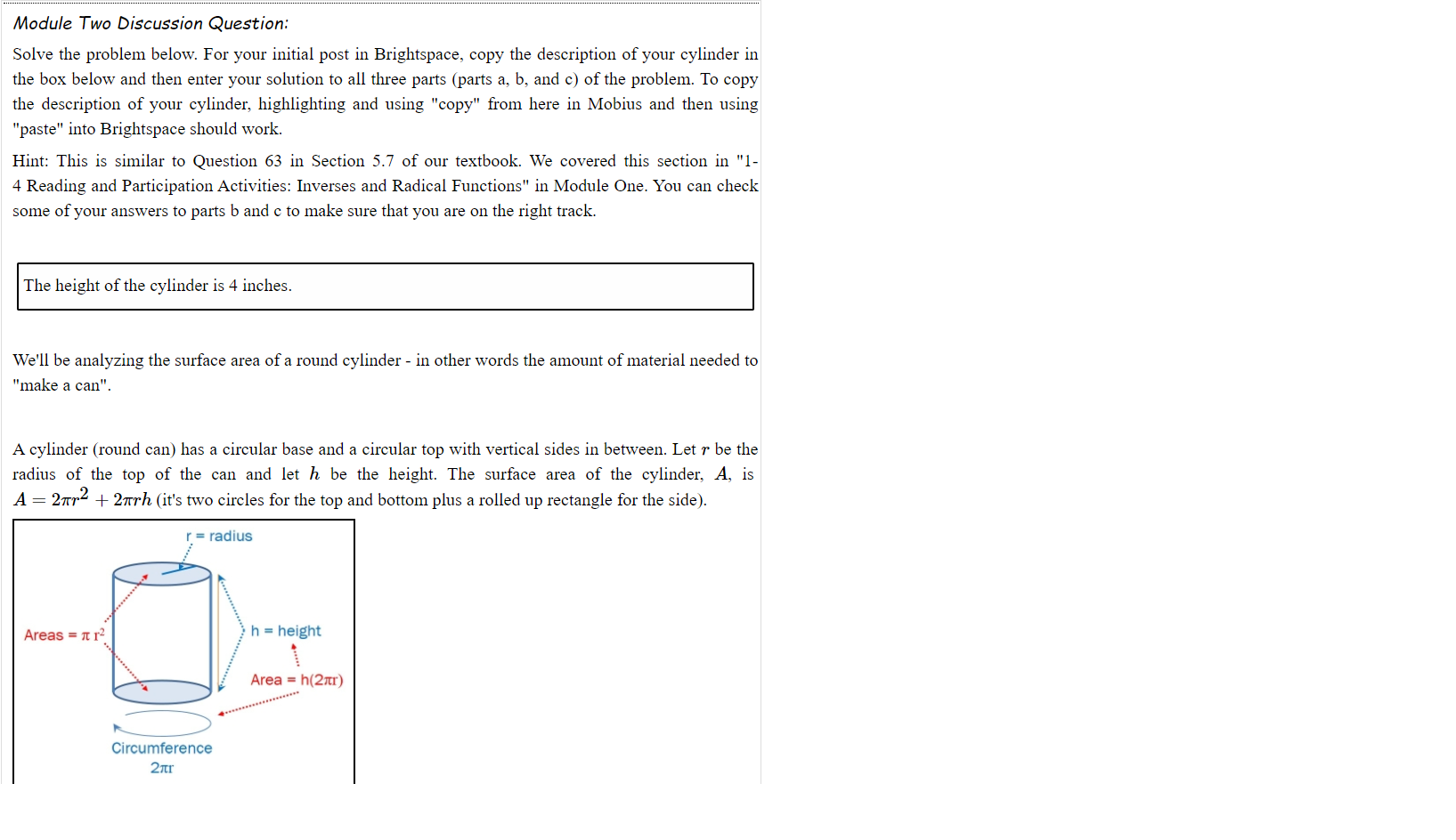 Solved Module Two Discussion Question: Solve the problem | Chegg.com