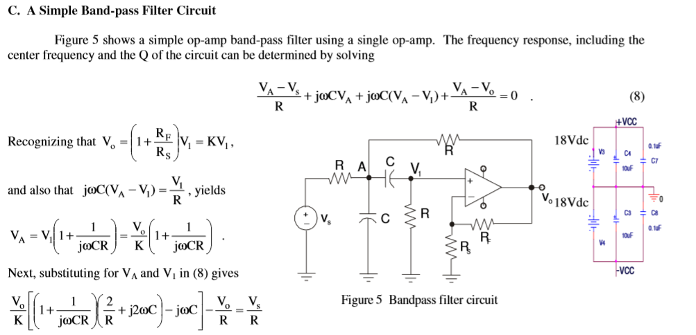 Solved C Band Pass Filter Simulations Sim Ci Paper Design