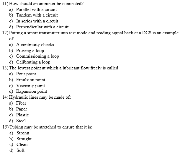 Solved 11) How should an ammeter be connected? a) Parallel