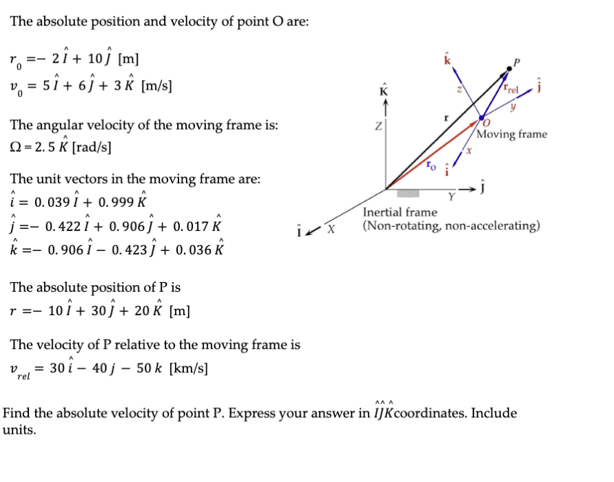 solved-the-absolute-position-and-velocity-of-point-o-are-chegg