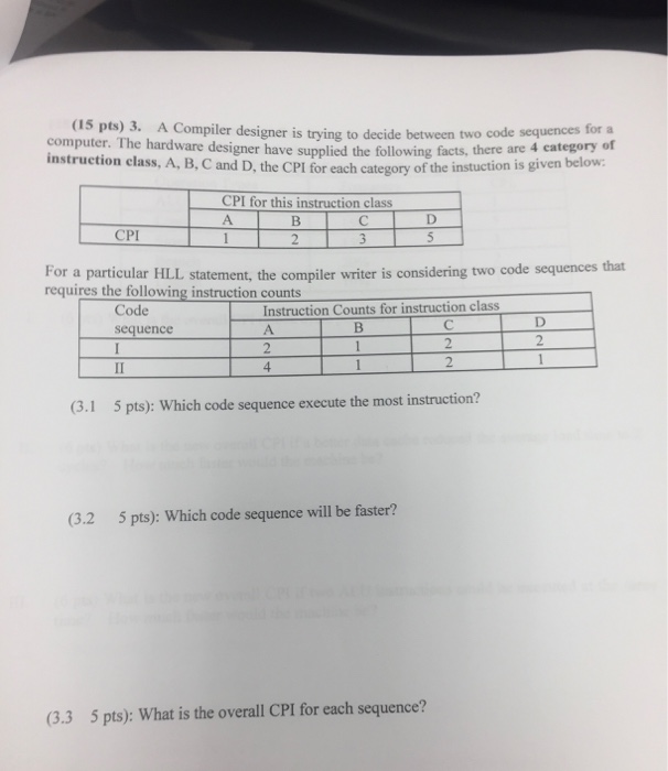 Solved A Compiler designer is trying to decide between two