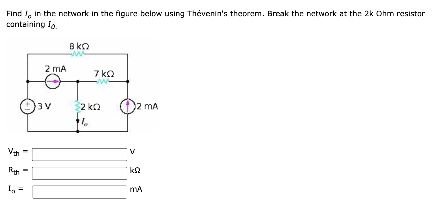 Solved Find I, in the network in the figure below using | Chegg.com