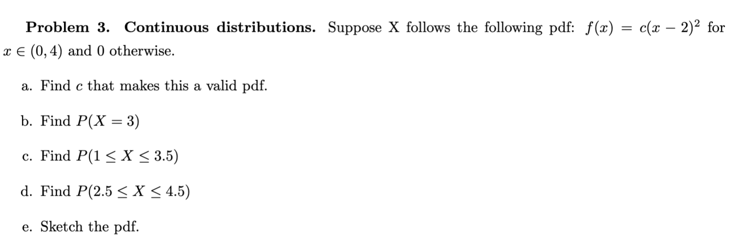 Solved Problem 2. Discrete distributions. Suppose a fair | Chegg.com