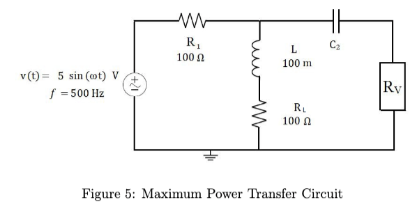 Solved Calculate R_load for the maximum power transfer given | Chegg.com