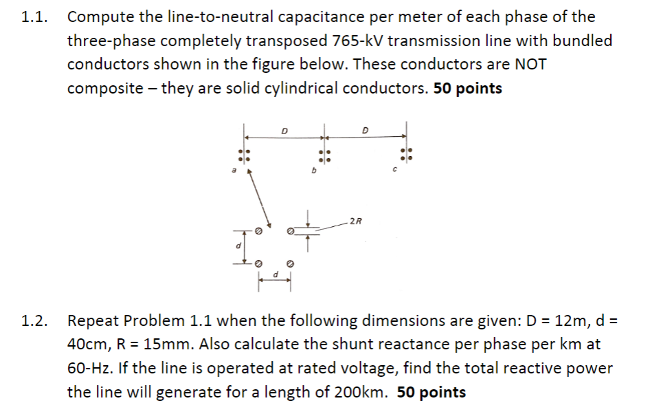 Solved Compute the capacitance per meter of