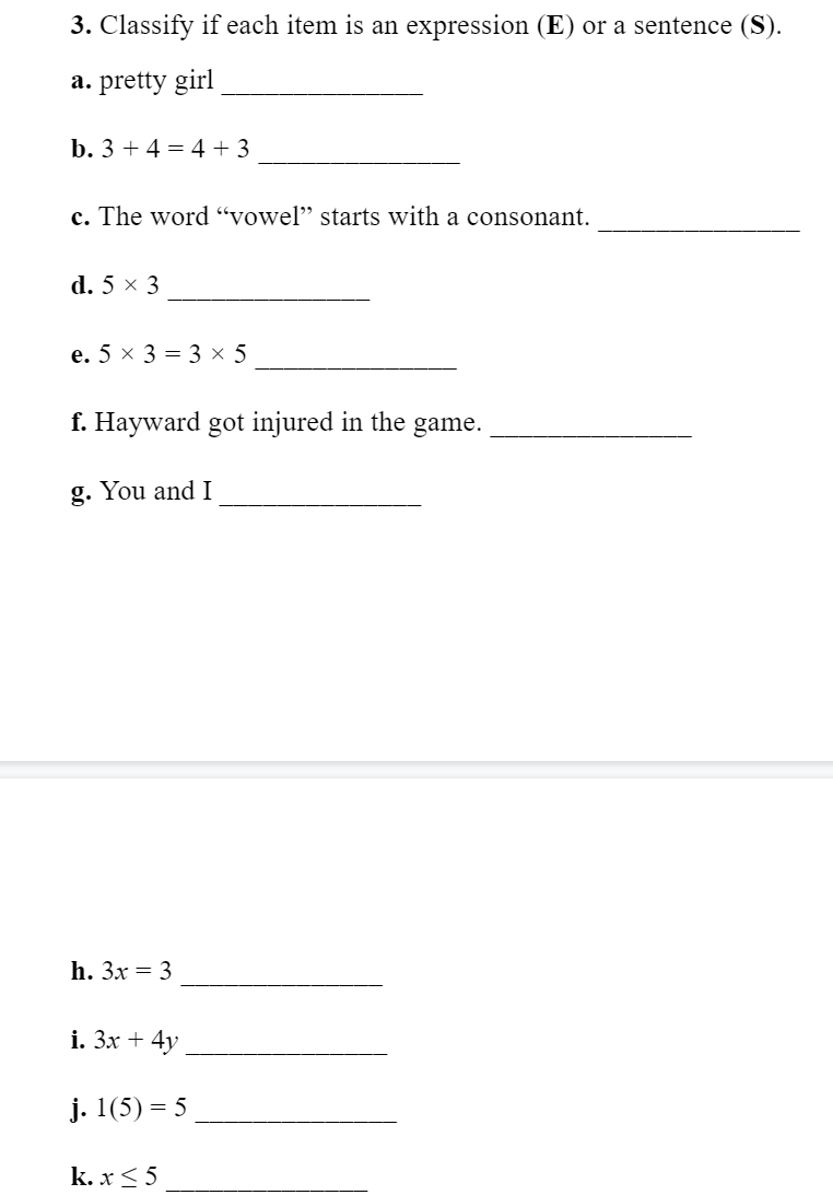 Solved Lesson 4 Mathematics As Language Answer Each Ques Chegg Com