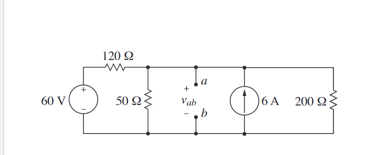 Solved 6. [12] What Is The Voltage Vab In The Circuit On The 