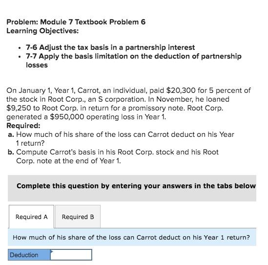 Solved Problem: Module 7 Textbook Problem 6 Learning | Chegg.com