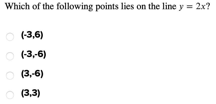 solved-which-of-the-following-points-lies-on-the-line-y-2x-chegg