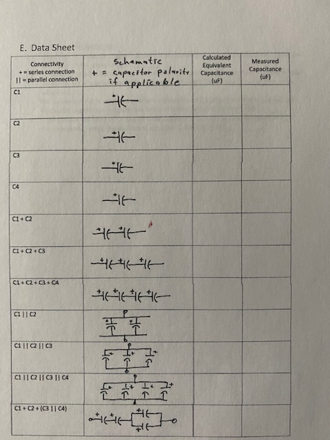 Solved LAB EXERCISE: Equivalent Capacitance A. Introduction | Chegg.com