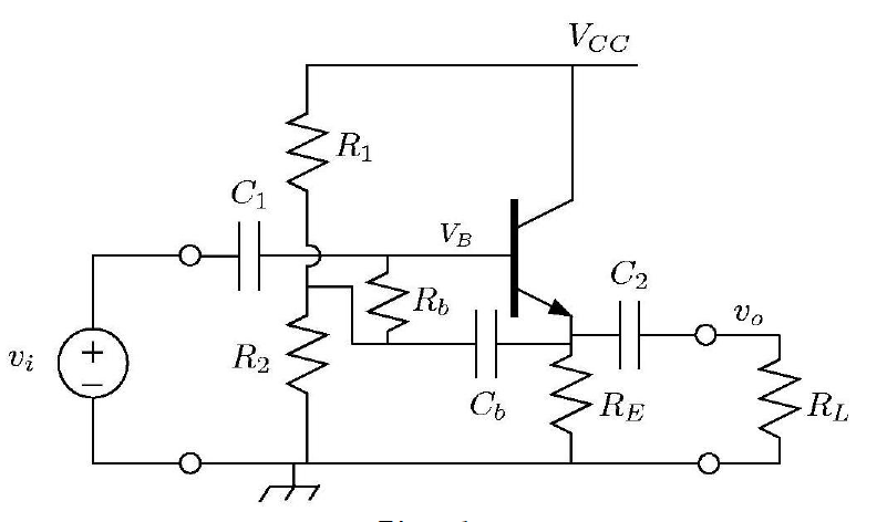 Solved 1. Draw a small signal model of this bootstrap | Chegg.com