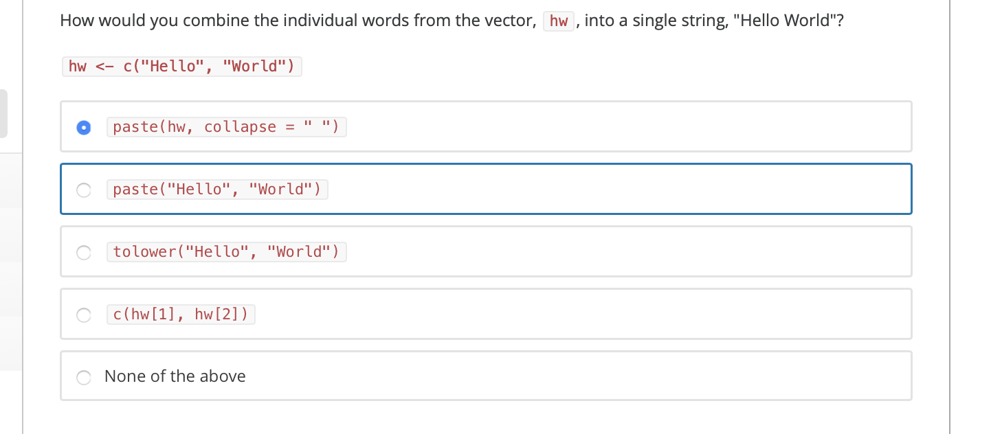 Solved How would you combine the individual words from the | Chegg.com
