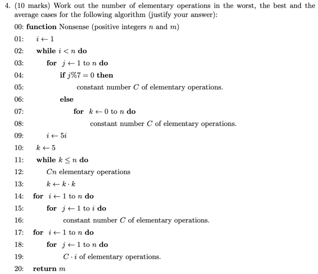 Solved 4. (10 marks) Work out the number of elementary | Chegg.com