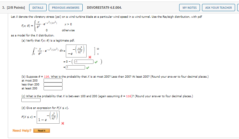 Solved 3 [2 8 Points Details Previous Answers Devorestat9