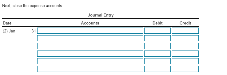 due to due from closing journal entries due to due from closing journal entries