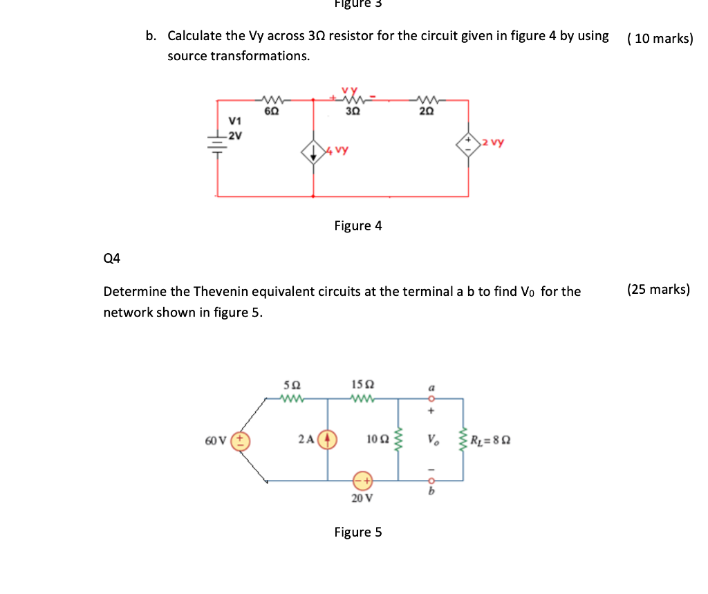 Solved Figure 3 b. Calculate the Vy across 3 resistor for | Chegg.com