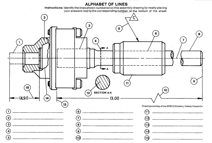 Solved ALPHABET OF LINES Instructions: Identify the lines Chegg com