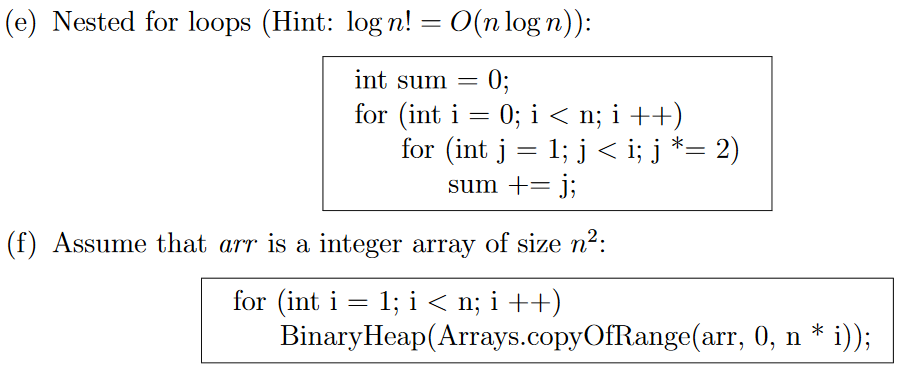 Solved 2. Find the time-complexity of the following lines of | Chegg.com