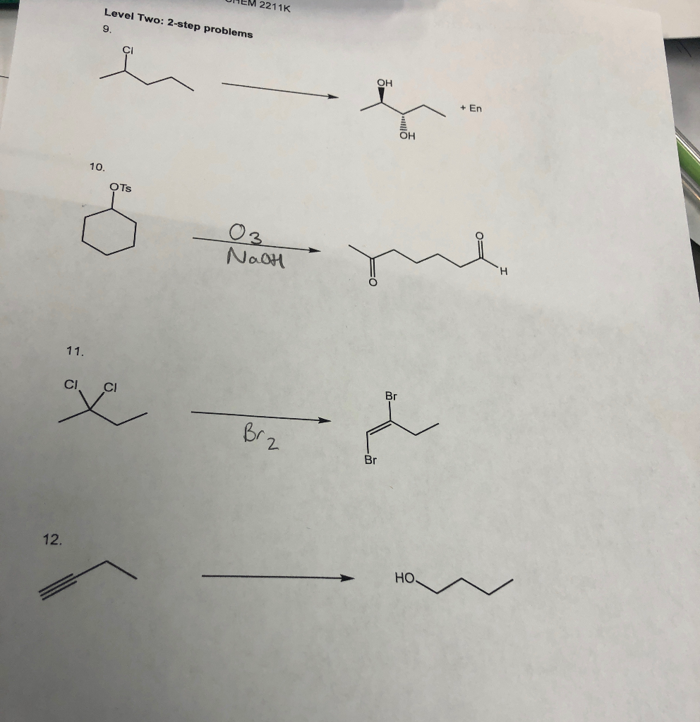 Solved Need Help With synthesis problems. Organic Chemistry | Chegg.com