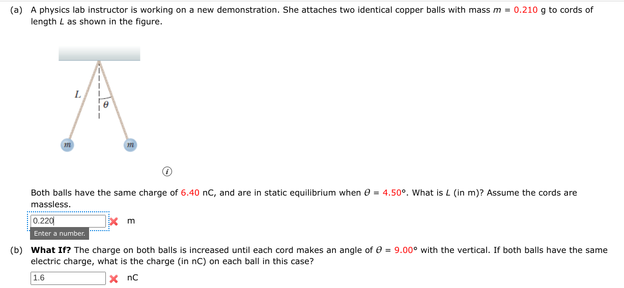 Solved a) A physics lab instructor is working on a new | Chegg.com