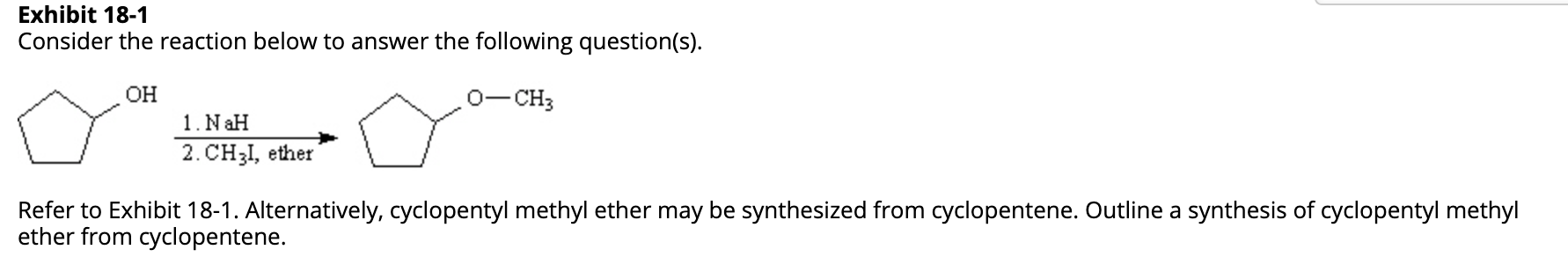 Solved Exhibit 18-1 Consider the reaction below to answer | Chegg.com