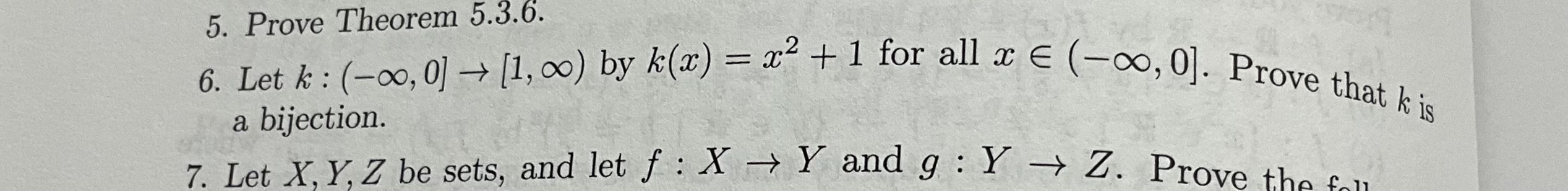 Solved 6 Let K −∞ 0]→[1 ∞ By K X X2 1 For All X∈ −∞ 0]