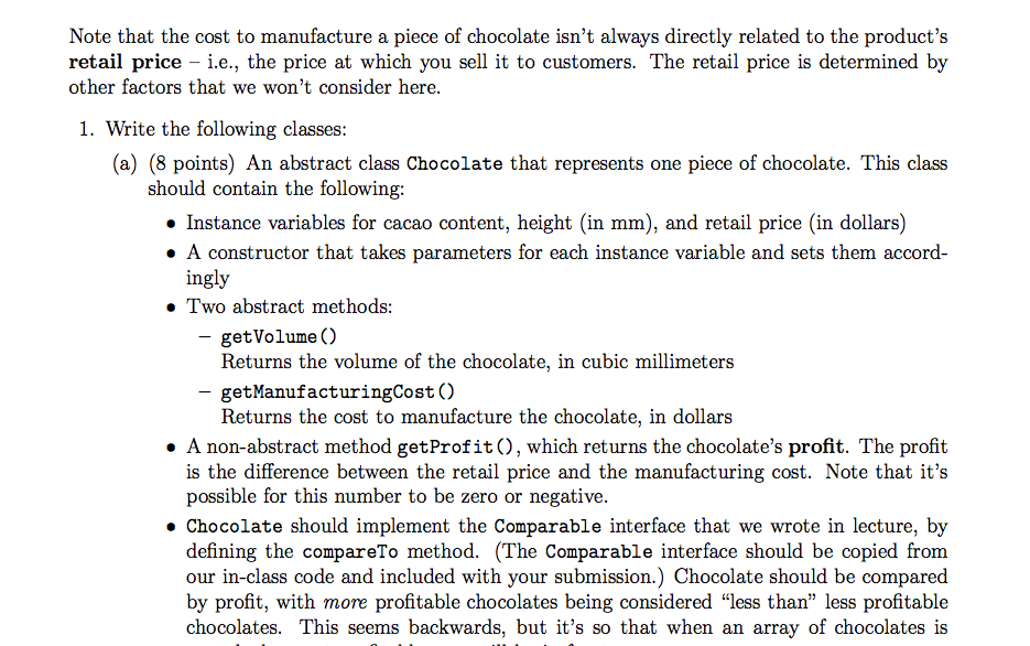 Solved In Java please, any help is appreciated! I have found | Chegg.com