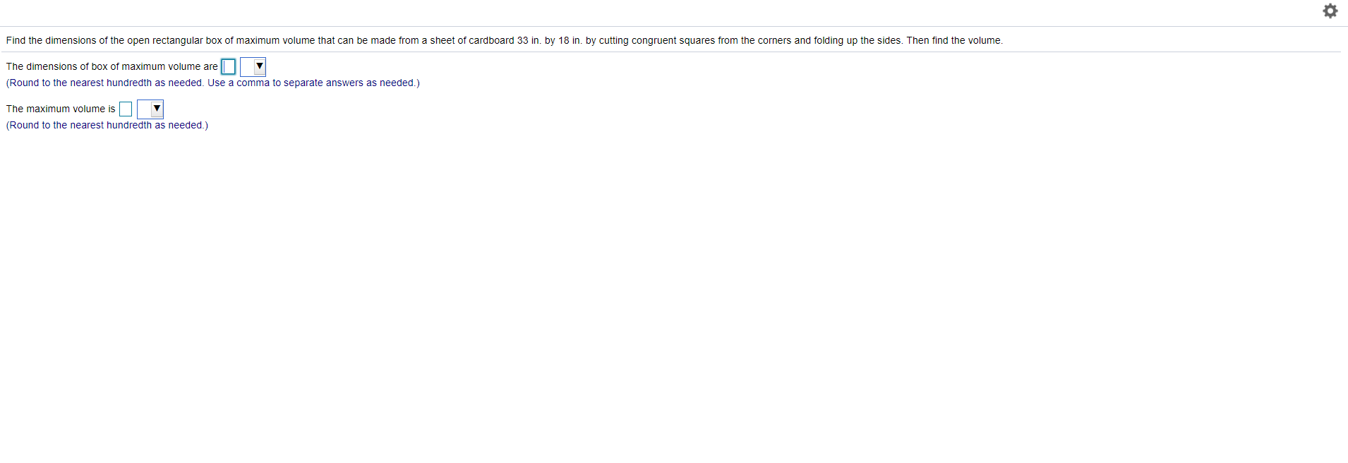 Solved Find the dimensions of the open rectangular box of | Chegg.com