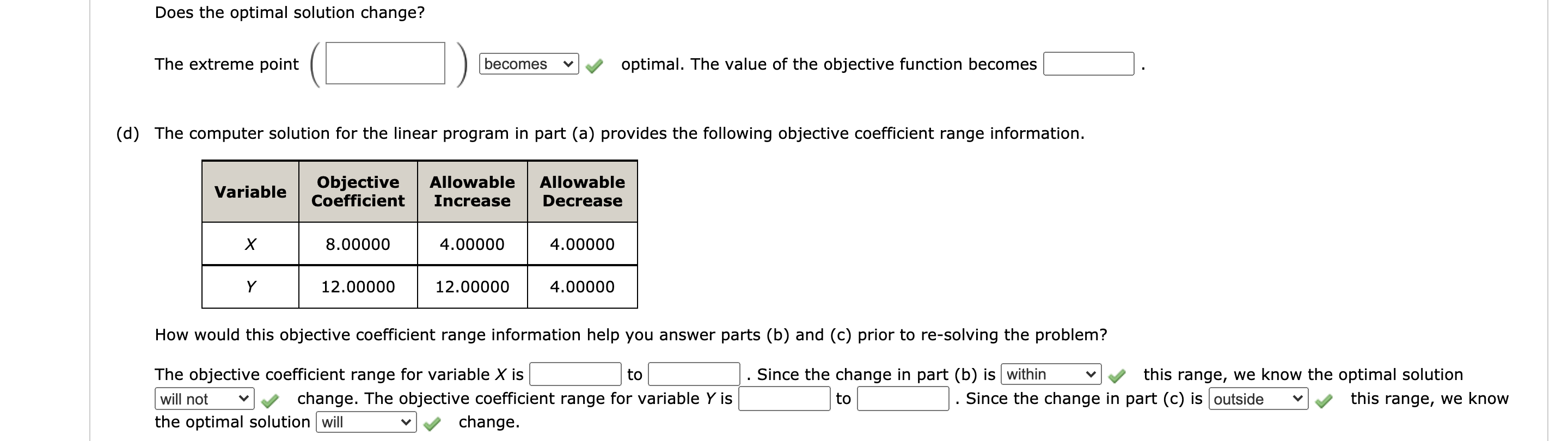 Solved Consider the following linear program. Min 8X + 12Y | Chegg.com