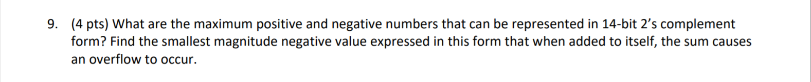 Solved 9. (4 pts) What are the maximum positive and negative | Chegg.com